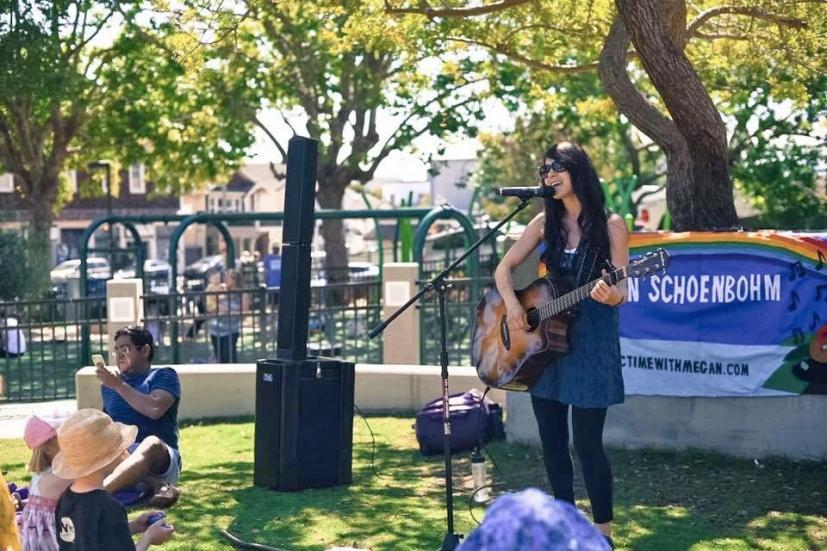 Megan Schoenbohm performing