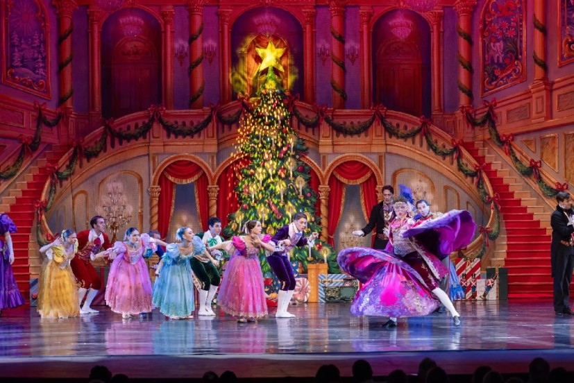 Magical Nutcracker Christmas Ballet scene