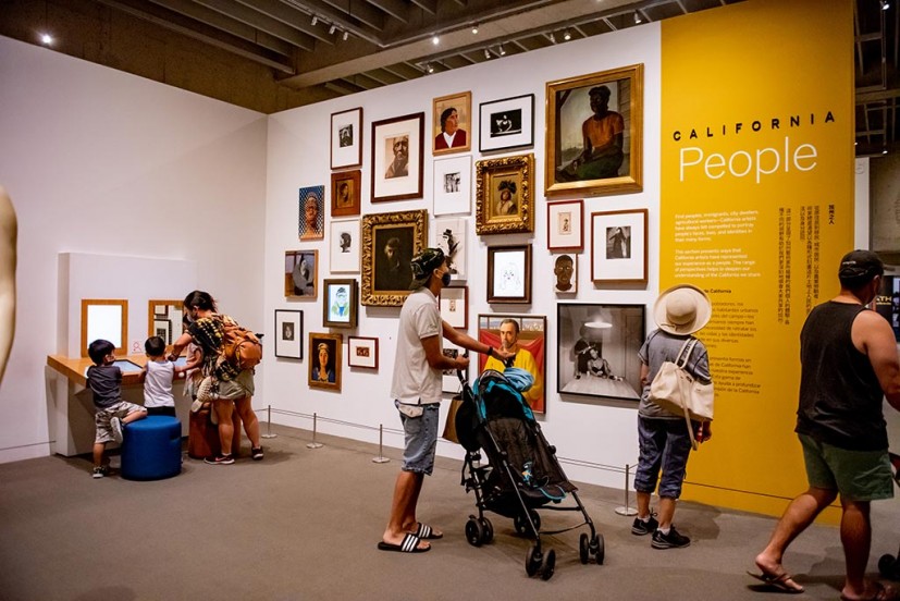 Families visiting Oakland Museum of California