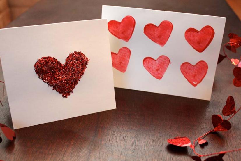 Vintage Valentines Day Card With Cut Out Heart Shaped Window 