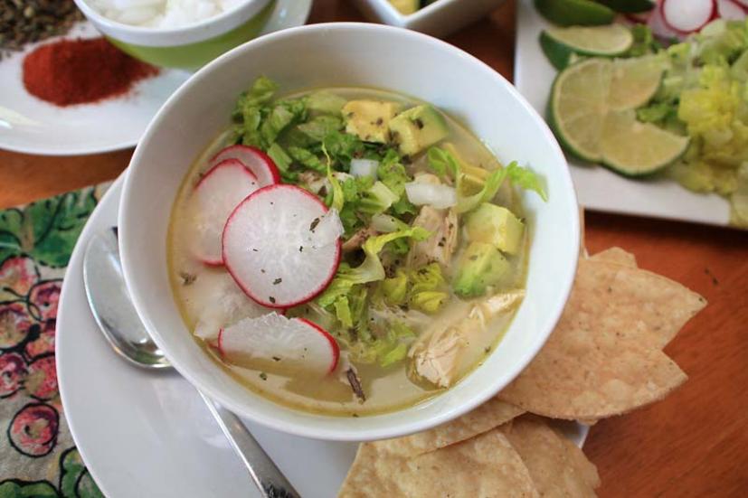 Chicken pozole verde