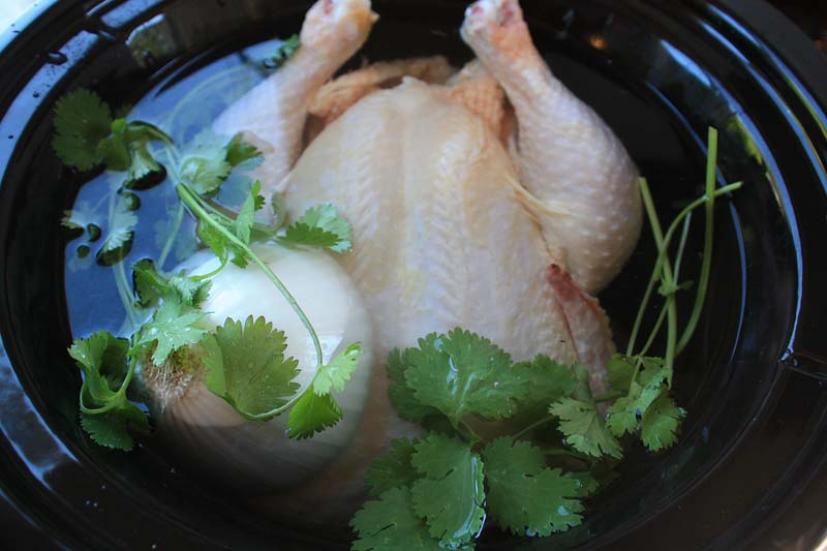 Chicken pozole verde