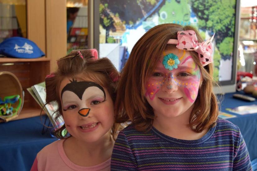 Purim Palooza girls with makeup