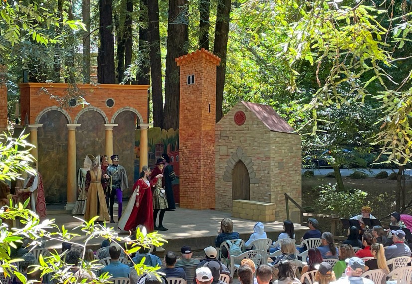 Curtain Theater performing Shakespeare in Old Mill Park Mill Valley