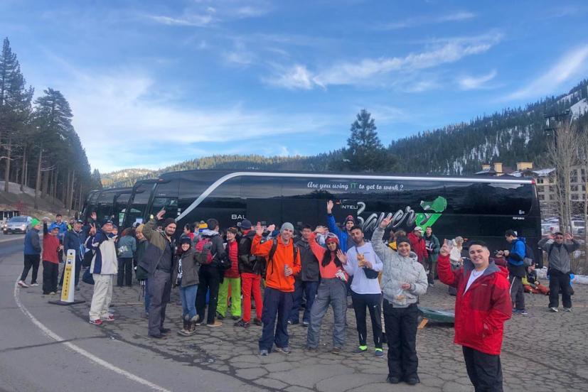 tahoe ski trip bus