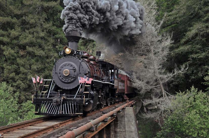 Skunk Train Mendocino County Fort Bragg Willits