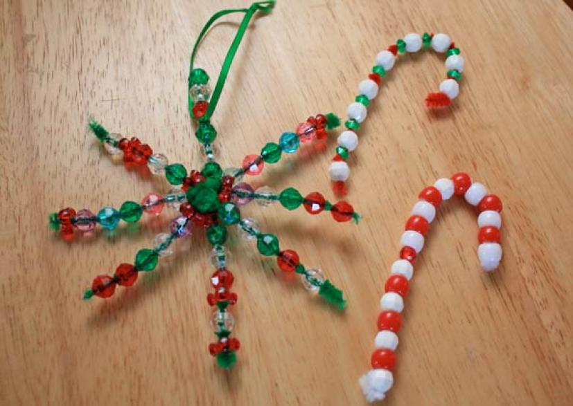 Easy Handmade Holiday Bead Ornaments  Marin Mommies