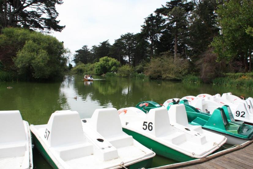 Stow Lake pedal boats in Golden Gate Park