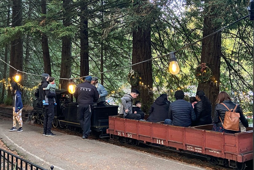 Winterfest at the Tilden Park Steam Trains in Berkeley