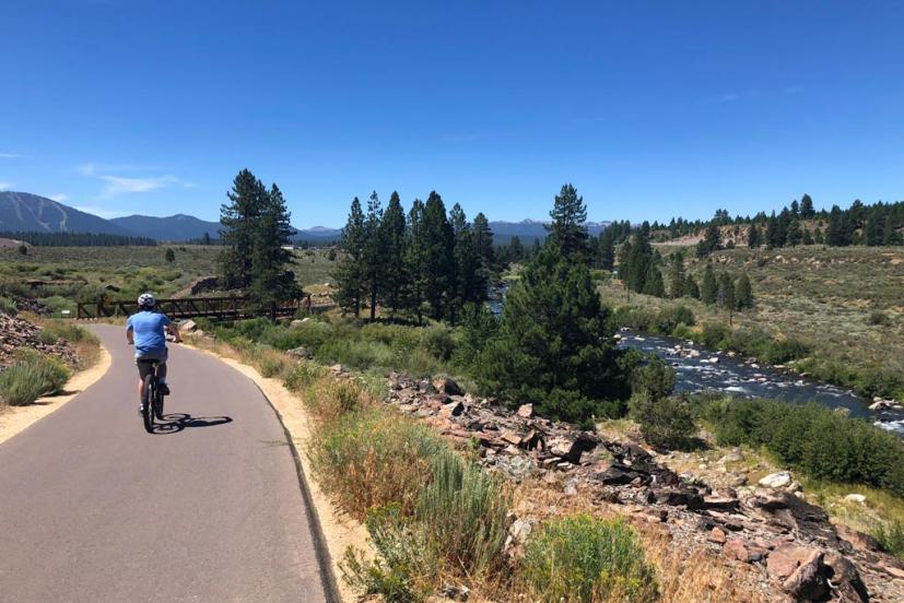 Truckee River Legacy Trail Truckee bike ride