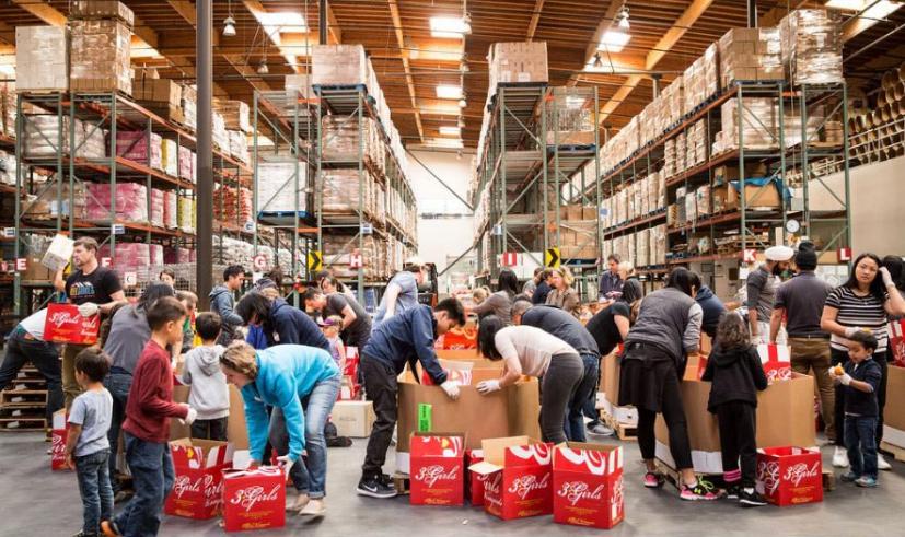 Volunteering at SF-Marin Food Bank