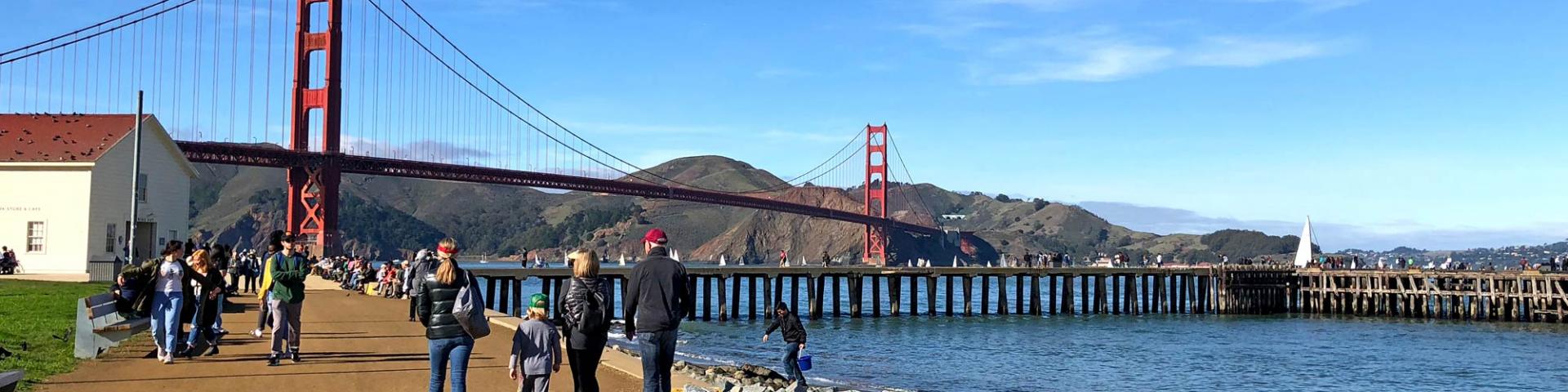 San Francisco Golden Gate Bridge Crissy Field