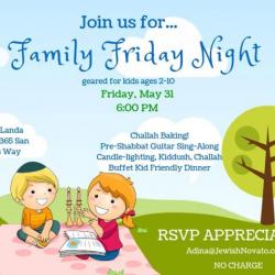 Family Fun Night at Chabad Jewish Center Novato