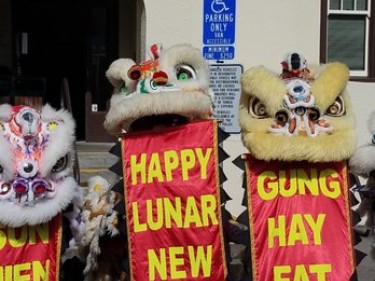 Chinese New Year Lion Dance at Larkspur Library