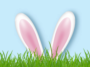 Easter bunny ears illustration