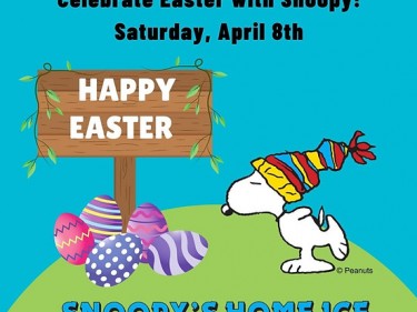Easter Beagle public skate graphic 