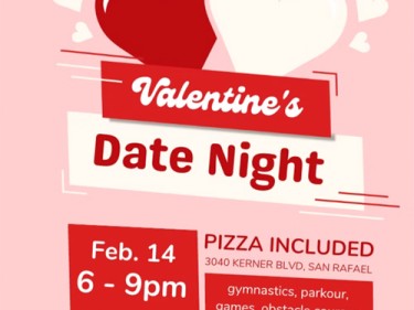 Valentine's Date Night at GymWorld Gymnastics & Parkour