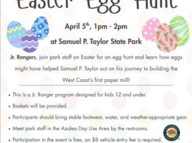 Easter Egg Hunt at Samuel P. Taylor State Park