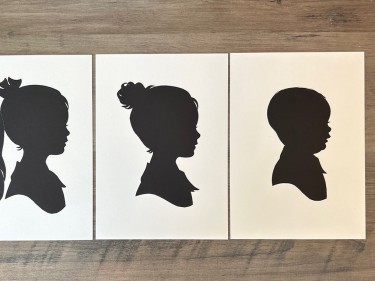 Karl Johnson Silhouettes of 3 children