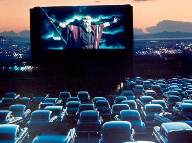 vintage drive-in movie