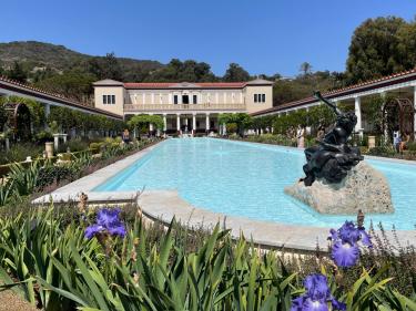 Getty Villa and pool view