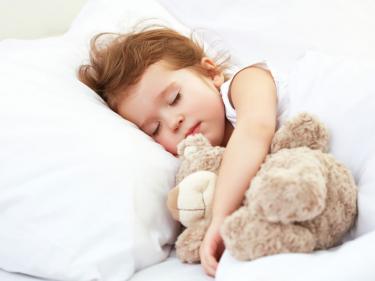 Toddler girl sleeping