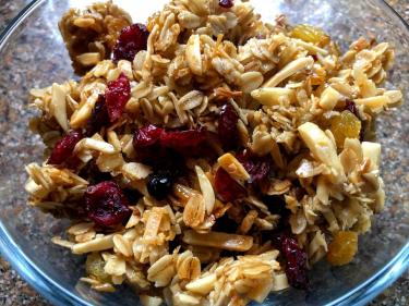 Granola in bowl