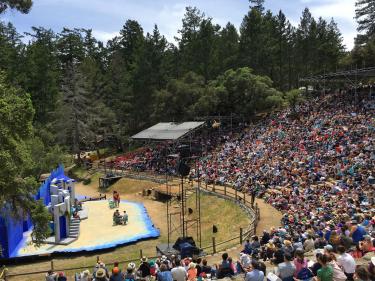 The Mountain Play Cushing Memorial Amphitheatre with crowd