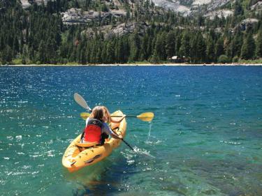 Kayaking in Lake Tahoe