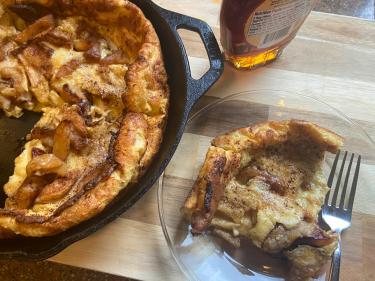 oven puffed apple pancake