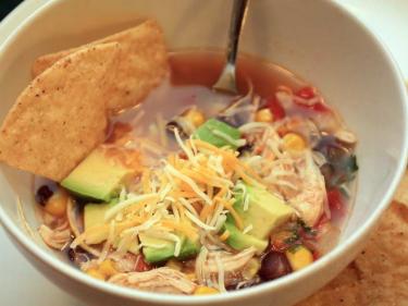 Slow-cooker chicken tortilla soup