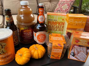 Trader Joe's pumpkin stuff