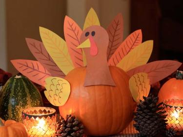 Pumpkin Turkey Centerpiece