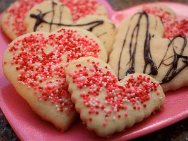 Valentine's Day sugar cookies